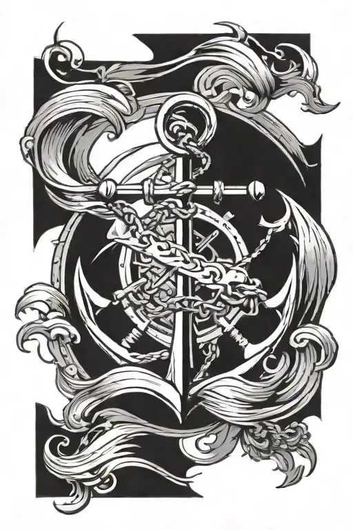 Anchor Waves Lightninghouse Shipswheel