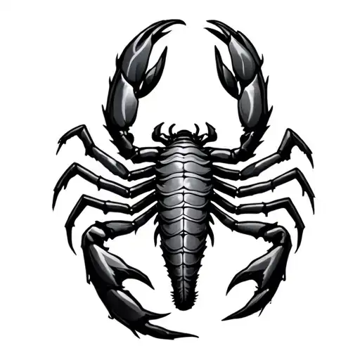 Scorpio Zodiac Tattoo Design Combining Elements