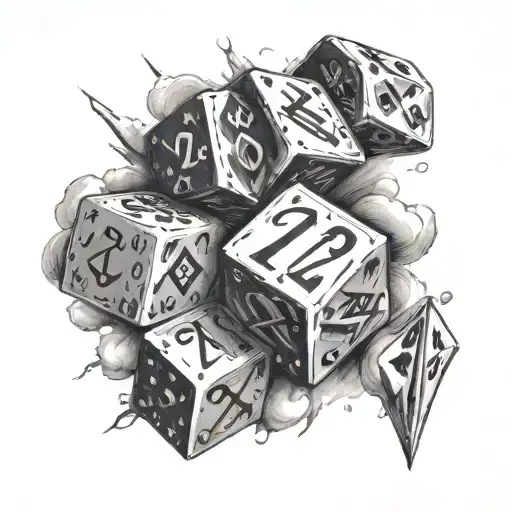 Throwing Dice With Roman Numerals 7 12 Subtly Integrated