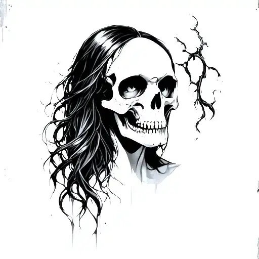 Betrayal Death Skull Girl Face