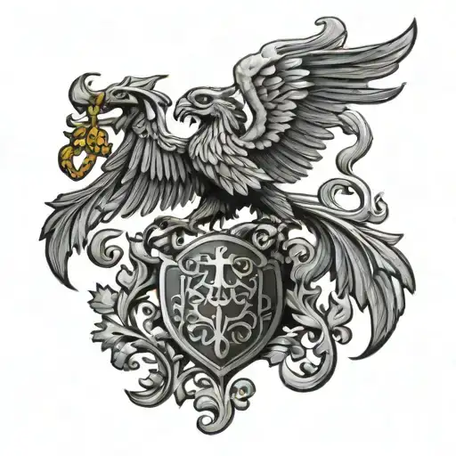 Scottish Clan Crest Using Trees