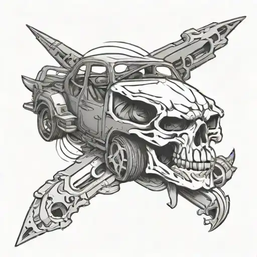 Car As A Skull Instead