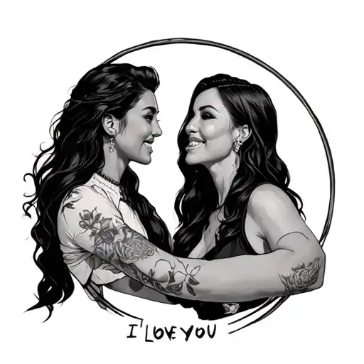 I Love You Sign With Emmett Bond Siems And Christina Jean Siems Making A Circle Around The Sign