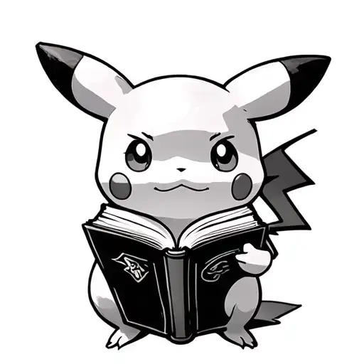 Pikachu With A Book In Hand
