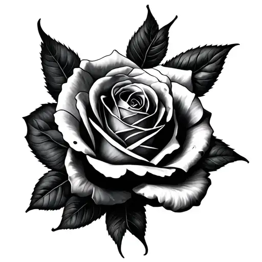 She Is Art With Rose Intertwined