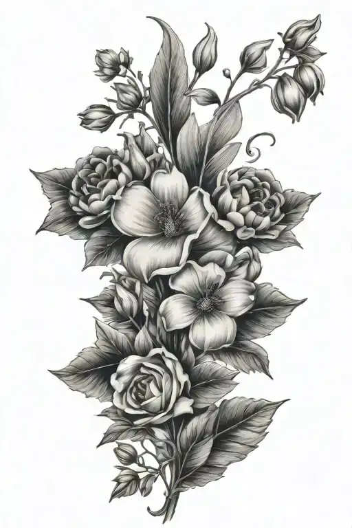 11 Wild Flowers In Full Bloom With Birth Stone Centers