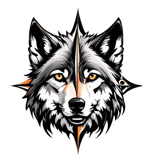 A Wolf And The Compass