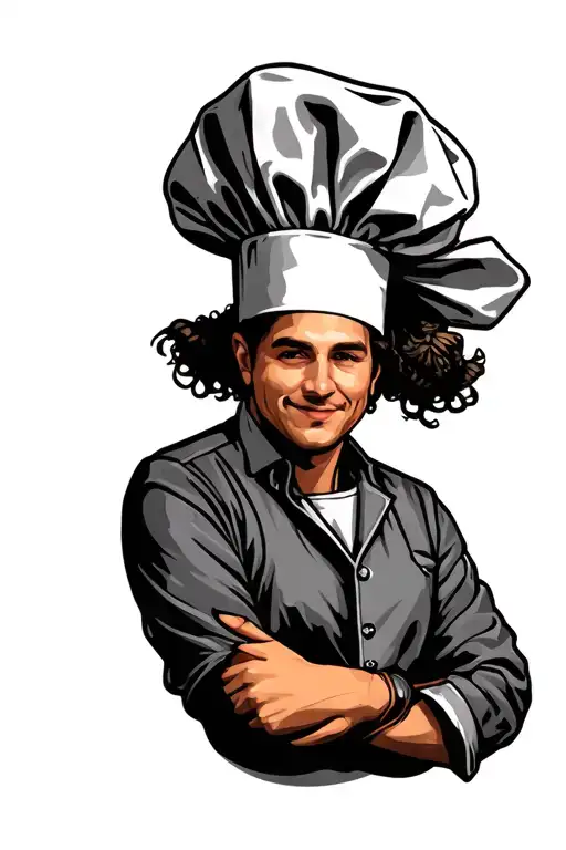 Chef Hat And Holding