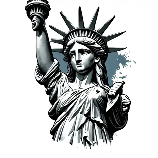 Trash Polka Statue Of Freedom