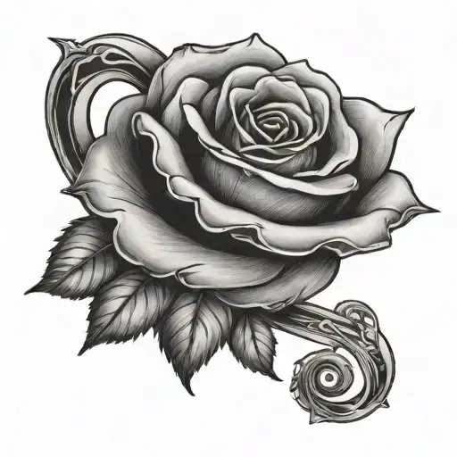 Rose And Infinity Sign