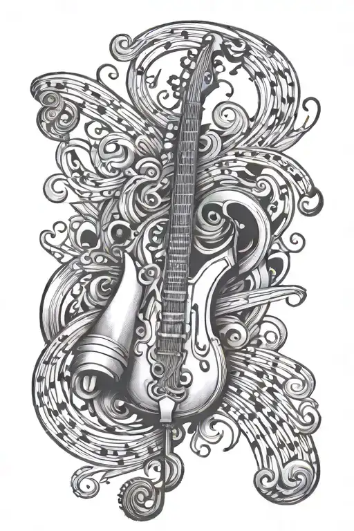 Quisquellano With Flowing Music Bars