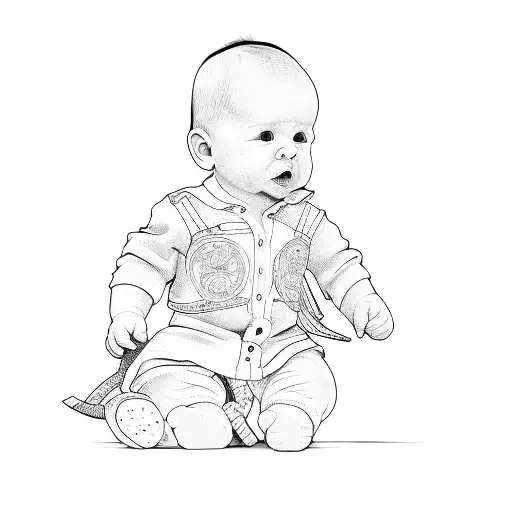 A Baby Wearing A Shirt That Says New To The Crew