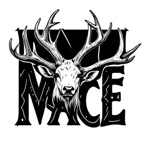 A Deer Antler That Spells Mace