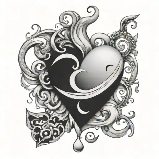 Heart Symbolizing Love You To The Moon