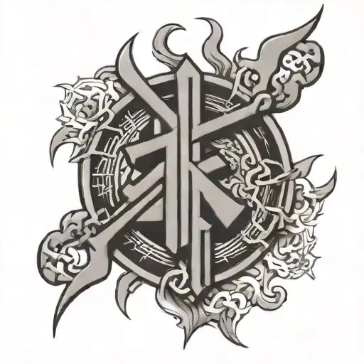 Eydan's Name In Japanese Kanji With A Military Police Insignia