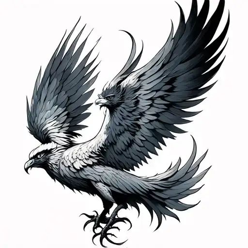 Pmback Piece Featuring Phoenix Rising