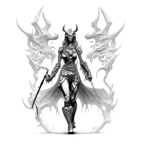 Estatue Demon Chained