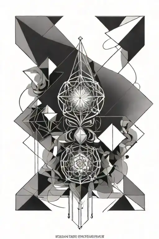 Simple Geometry Spiritual Fine Line