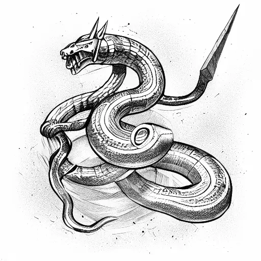 Thor Trying To Lift A Giant Snake