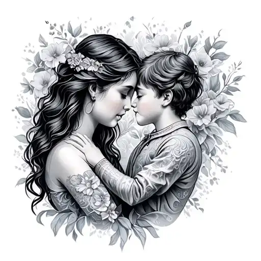 Symbol Of A Mother And Sons Love