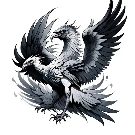 Pmback Piece Featuring Phoenix Rising