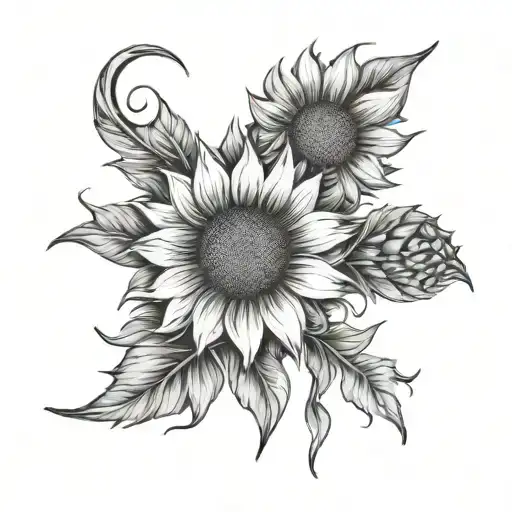 Sunflower Rune Eternal Love Between Husband