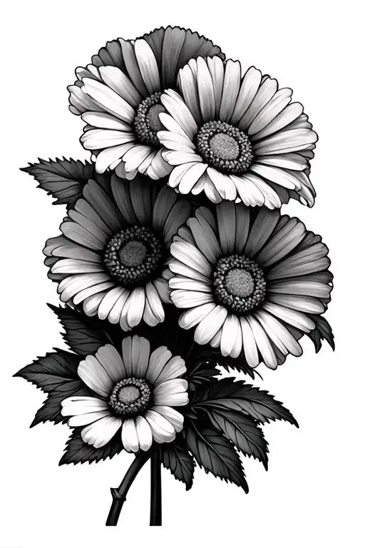 Sweet Peas And Daisy Bouquet