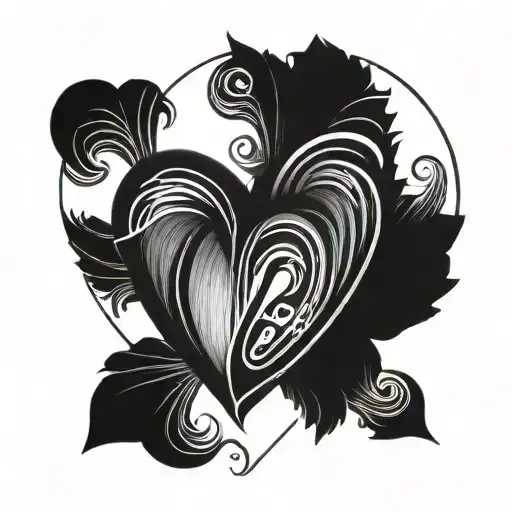 Single Line Heart With Sudhakar In It