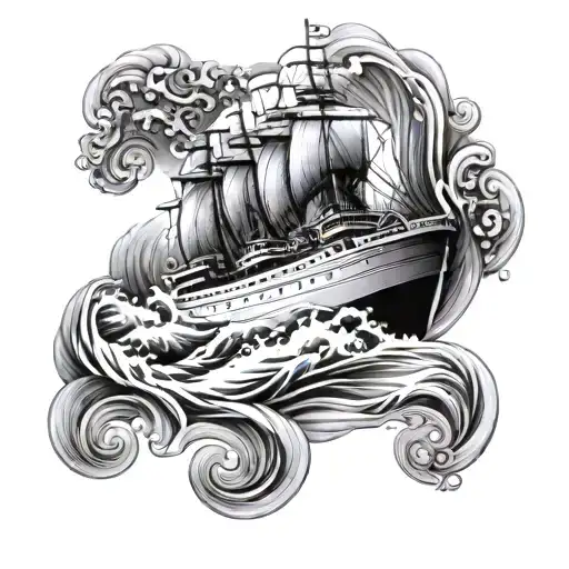 Neptun Ocean Ship Waves