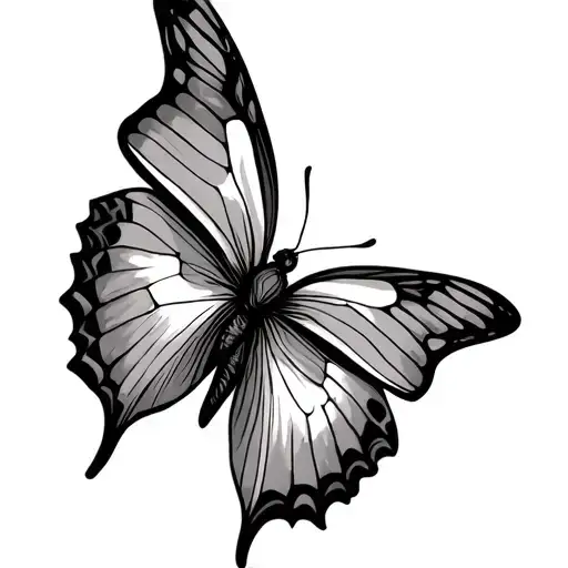 Willow Tree Butterfly Angle Wings Flying