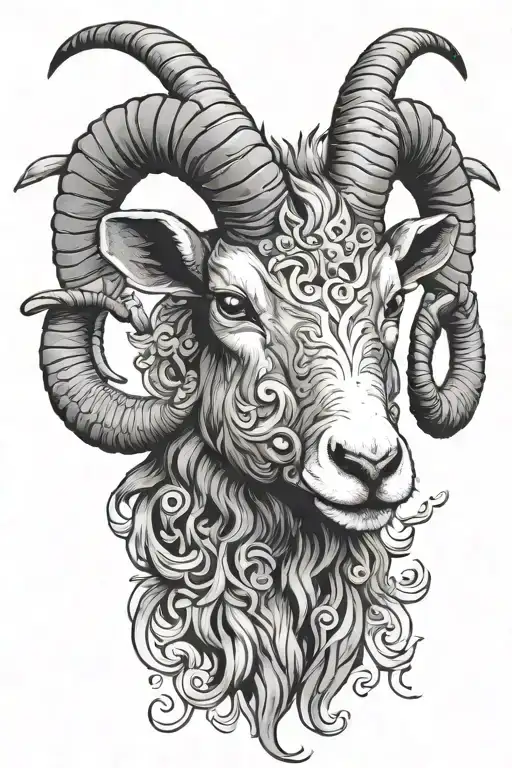 Black Sheep Or Goat Chinese Style