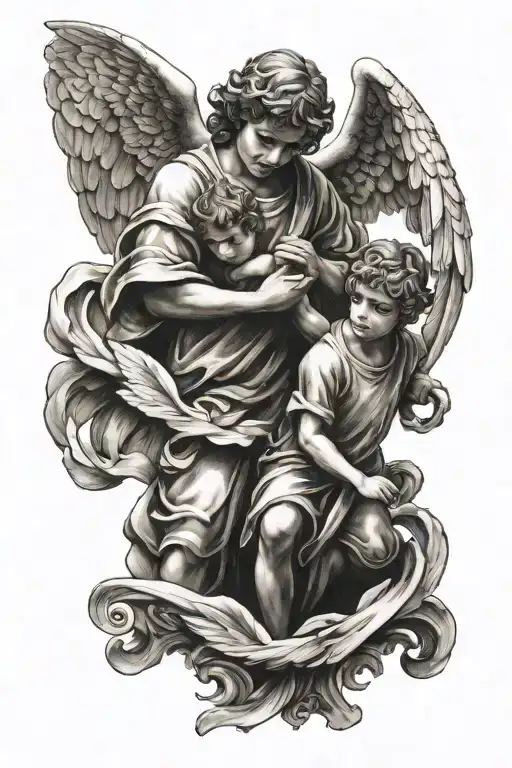 Angel Protecting Boy