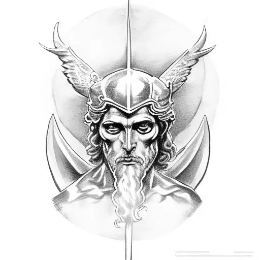 Saint Michael From The Bible Battling Satan