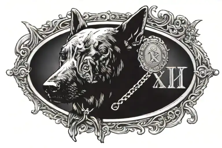 Ix-xxvii-mcmxlviii With Marine Dog Tag Around It