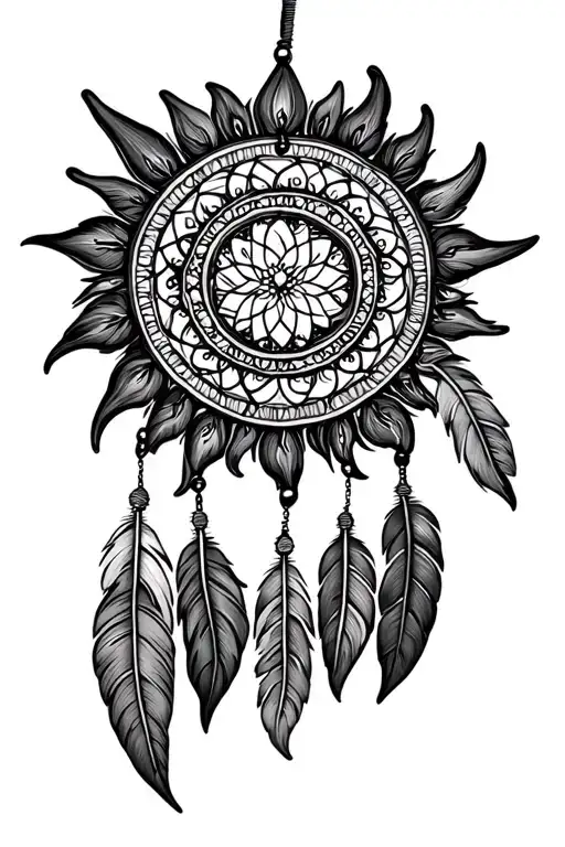 Sun Mandala Dream Catcher