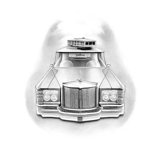 Old School Lincoln Town Car And Continental