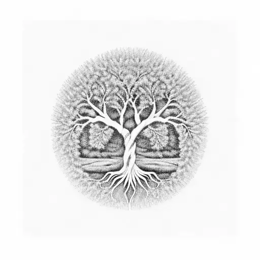 Tree Of Life With Dna And Kids Names