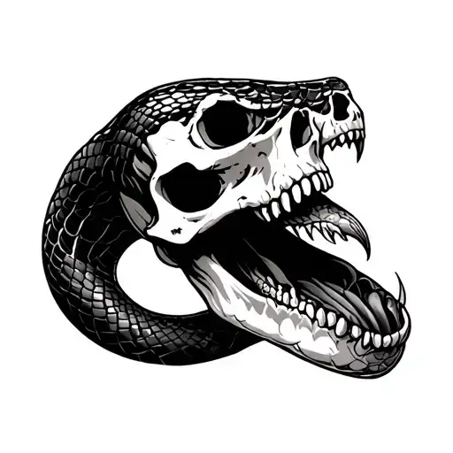 Snake Eating Skull Line