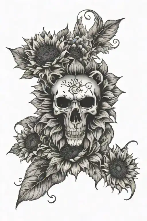 Bearskull Sunflower Surrounded