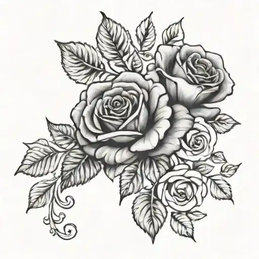 Roses And Script Font