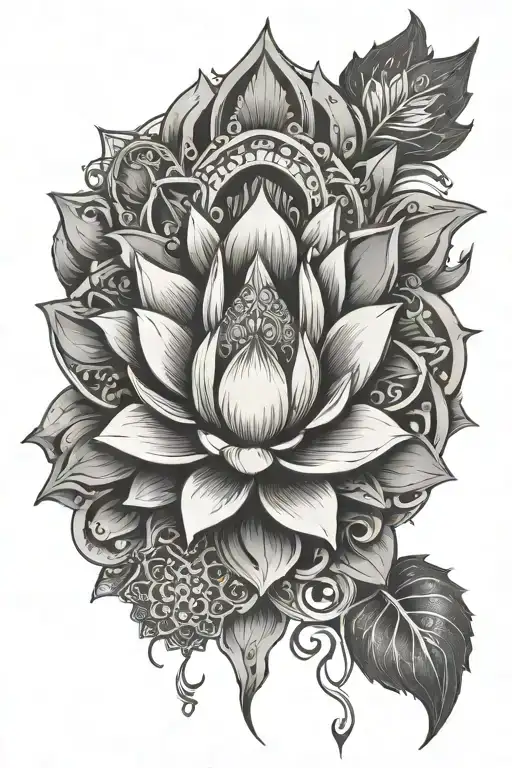 Unilome Sun Moon Om Lotus Flower