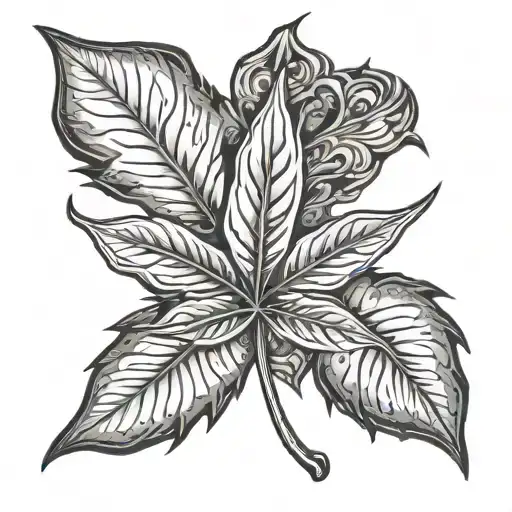 Anxiety Weed Leaf With Man