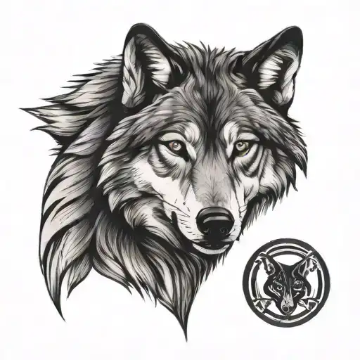 Wolf Face And Body