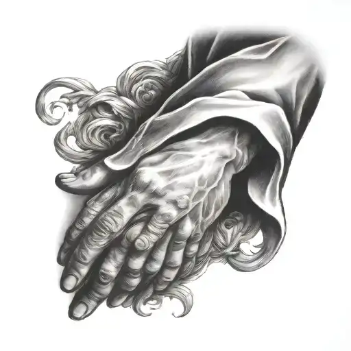 Praying Hands Jesus Christ