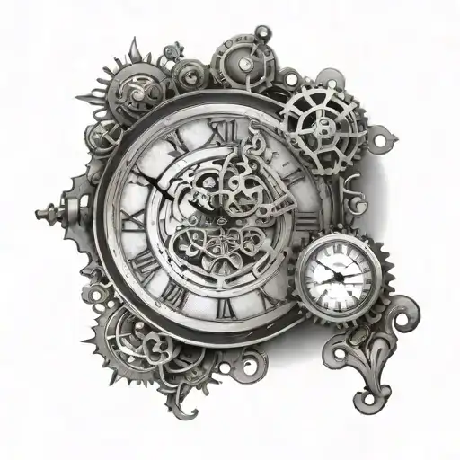 Steampunk Inspired Clock Face