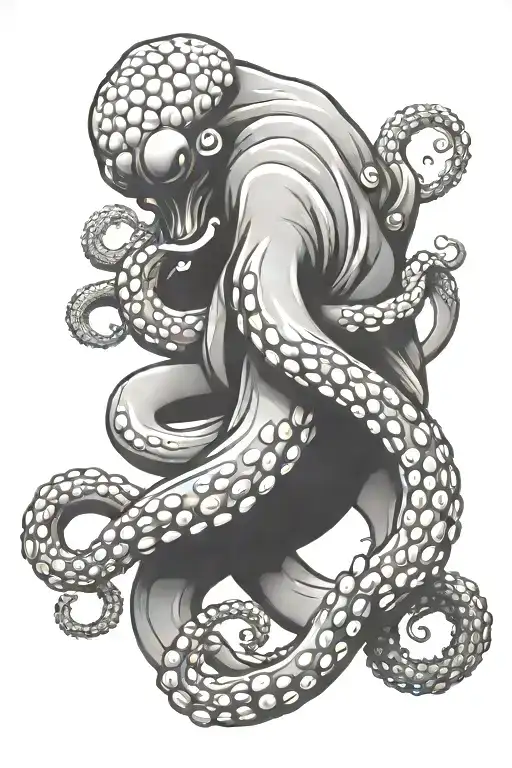 Octopus Brazilian Jiu Jitsu Fighter Grappling