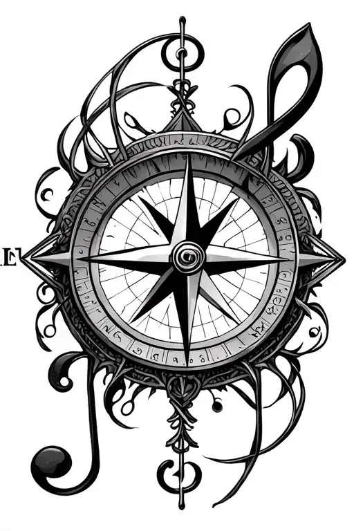 Compass And Treble Clef