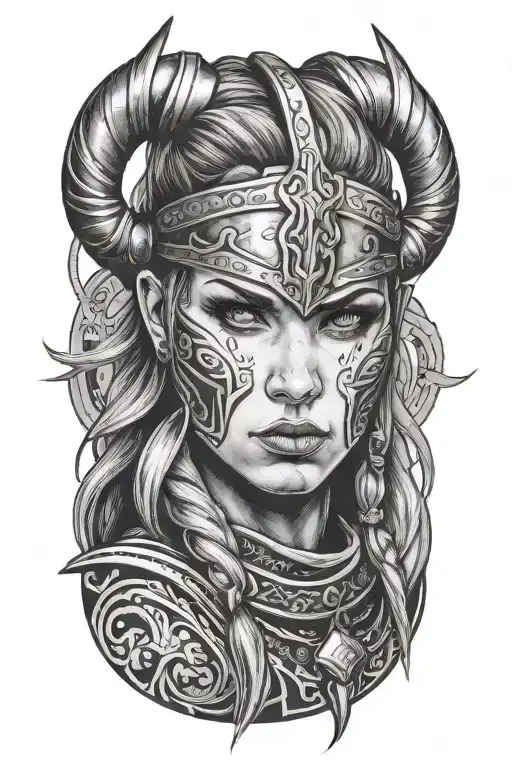 Sexy Viking Girl Face