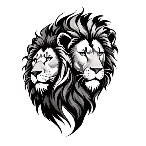 3 Brothers Same Unique Lion Tattoo Design