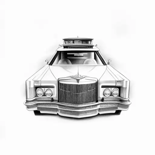 Old School Lincoln Town Car And Continental